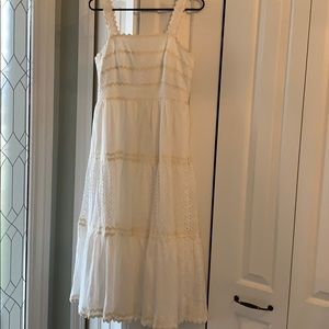 White lace sundress (midi)
